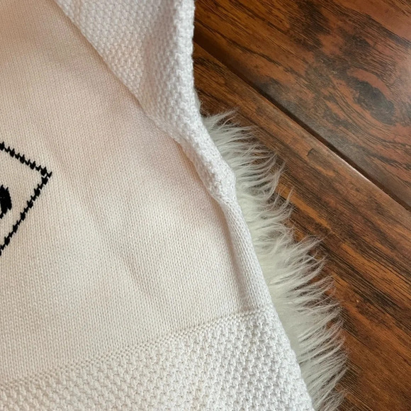 Vintage Music Note Treble Cleft 3D Knit Sweater Size Medium - Picture 5 of 7